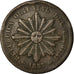 Coin, Uruguay, 40 Centesimos, 1857, Lyon, France, EF(40-45), Copper, KM:10