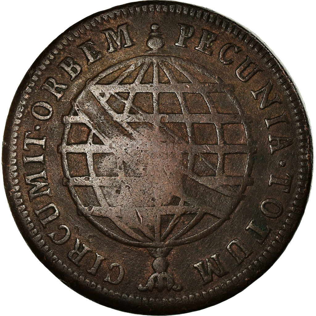 Coin, Brazil, 80 Reis, 1809, EF(40-45), Copper, KM:290.1