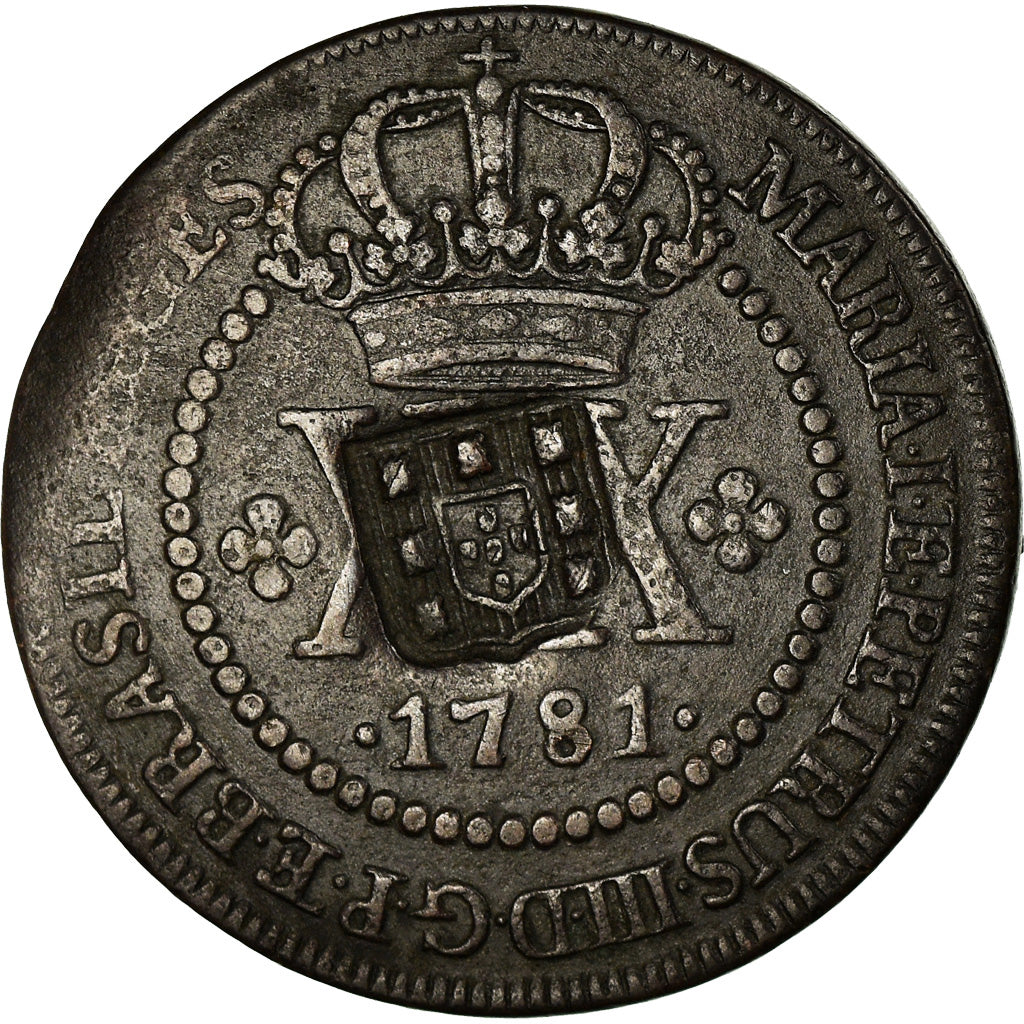 Coin, Brazil, 40 Reis, 1809, AU(50-53), Copper, KM:282