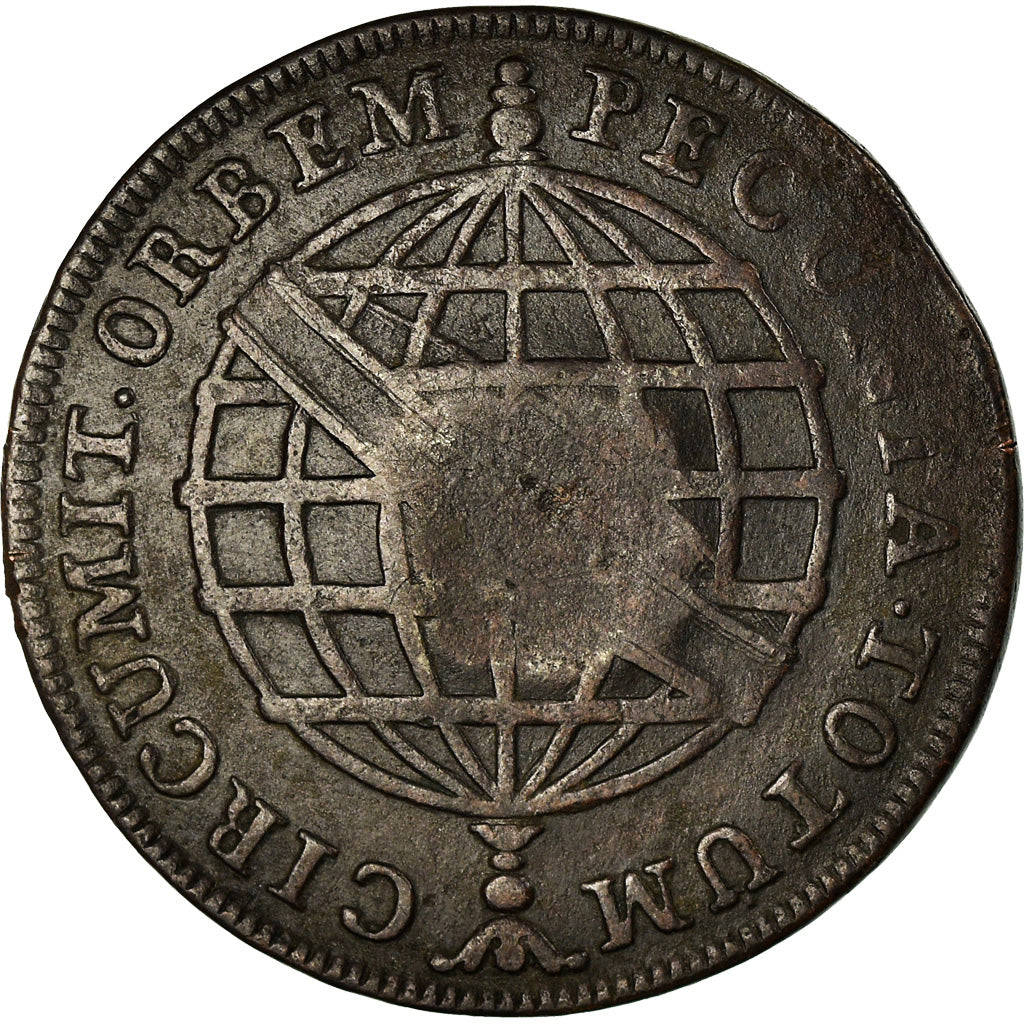 Coin, Brazil, 40 Reis, 1809, AU(50-53), Copper, KM:282