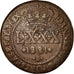 Monnaie, Brésil, 80 Reis, 1821, Bahia, TTB, Cuivre, KM:342.1