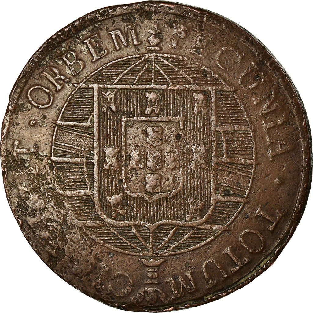 Monnaie, Brésil, 80 Reis, 1821, Bahia, TTB, Cuivre, KM:342.1