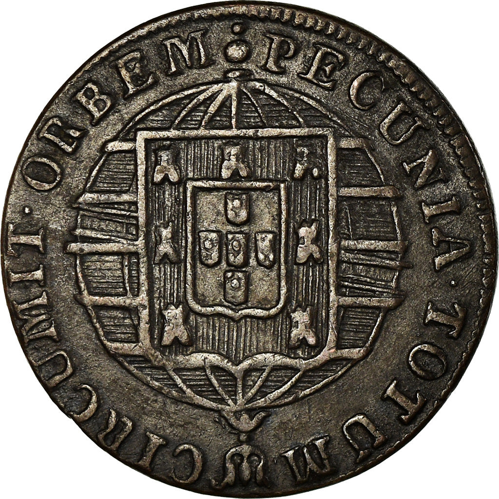 Coin, Brazil, 10 Reis, 1822, Rio de Janeiro, AU(50-53), Copper, KM:314.1