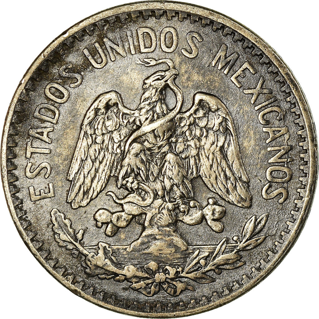 Moneda, México, 50 Centavos, 1917, Mexico City, MBC+, Plata, KM:445