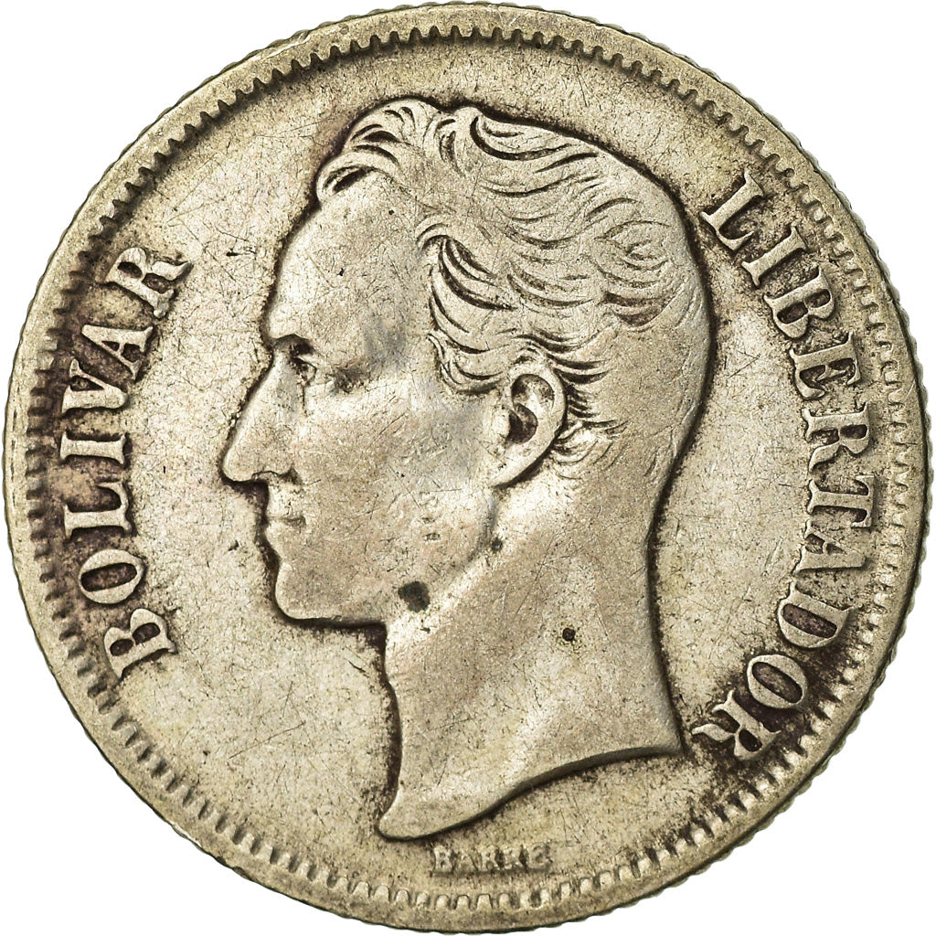 Coin, Venezuela, Bolivar, 1954, Philadelphia, EF(40-45), Silver, KM:37