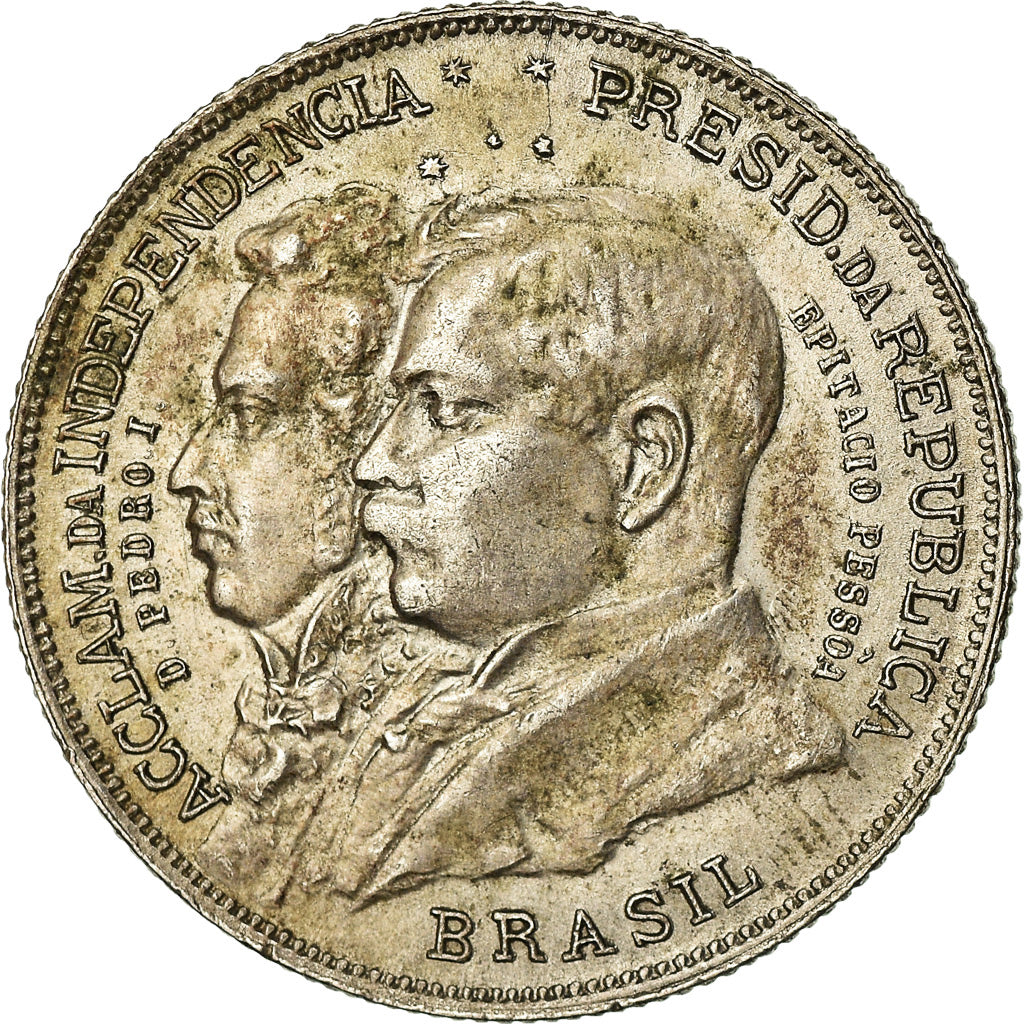 Coin, Brazil, 2000 Reis, 1922, EF(40-45), Silver, KM:523