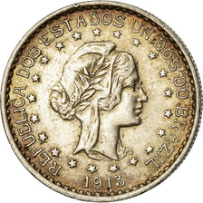 Coin, Brazil, 500 Reis, 1913, AU(50-53), Silver, KM:512
