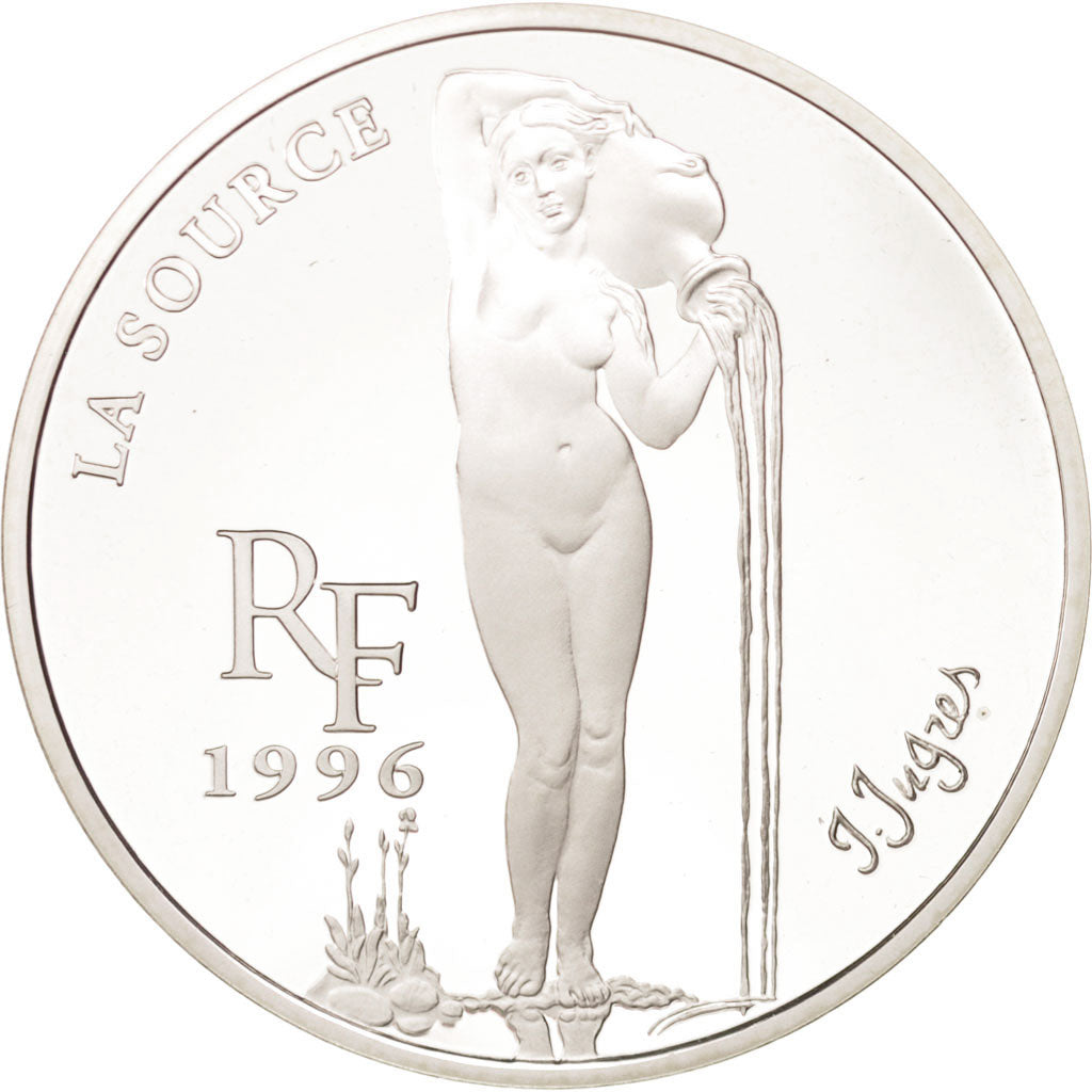 FRANCE, 10 Francs-1.5 Euro, 1996, KM #1121, MS(65-70), Silver, 37, 22.20