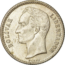 Coin, Venezuela, 50 Centimos, 1954, Philadelphia, AU(55-58), Silver, KM:36