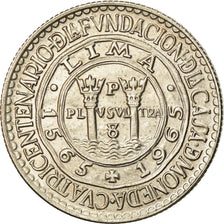 Coin, Peru, 20 Soles, 1965, AU(55-58), Silver, KM:241