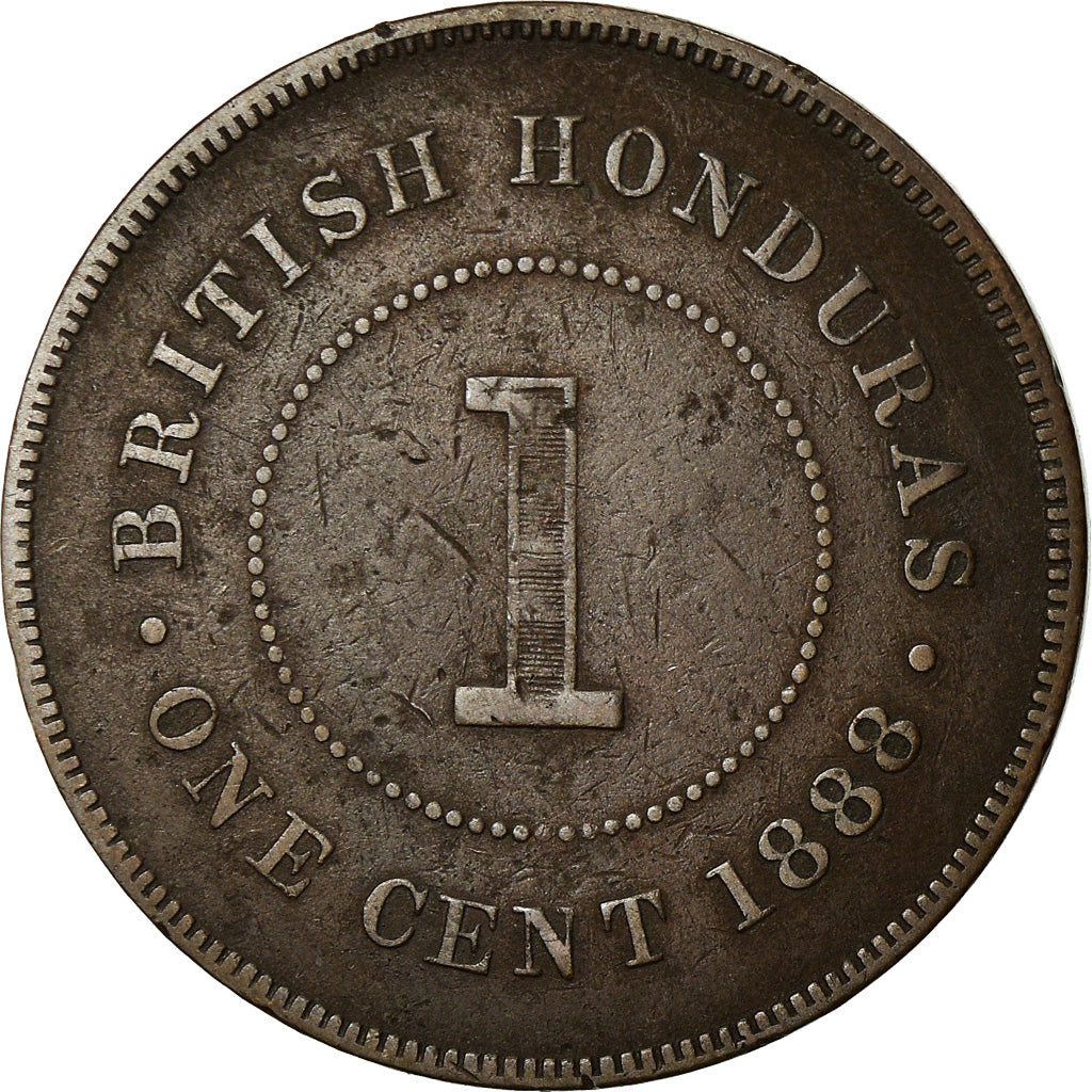 Coin, British Honduras, Cent, 1888, VF(20-25), Bronze, KM:6