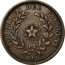 Coin, Paraguay, 2 Centesimos, 1870, EF(40-45), Copper, KM:3