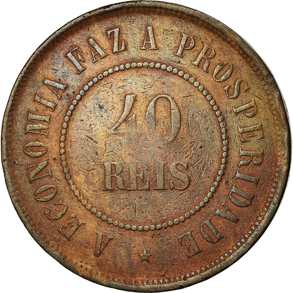 Coin, Brazil, 40 Reis, 1994, VF(30-35), Bronze, KM:491