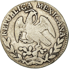 Coin, Mexico, 2 Reales, 1863, Zacatecas, VF(30-35), Silver, KM:374.12