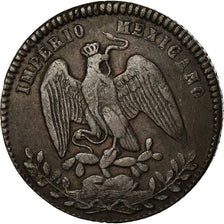Coin, Mexico, Maximilian, Centavo, 1864, Mexico City, VF(30-35), Copper, KM:384