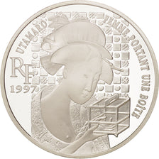 FRANCE, 10 Francs-1.5 Euro, 1997, KM #1297, MS(65-70), Silver, 22.20