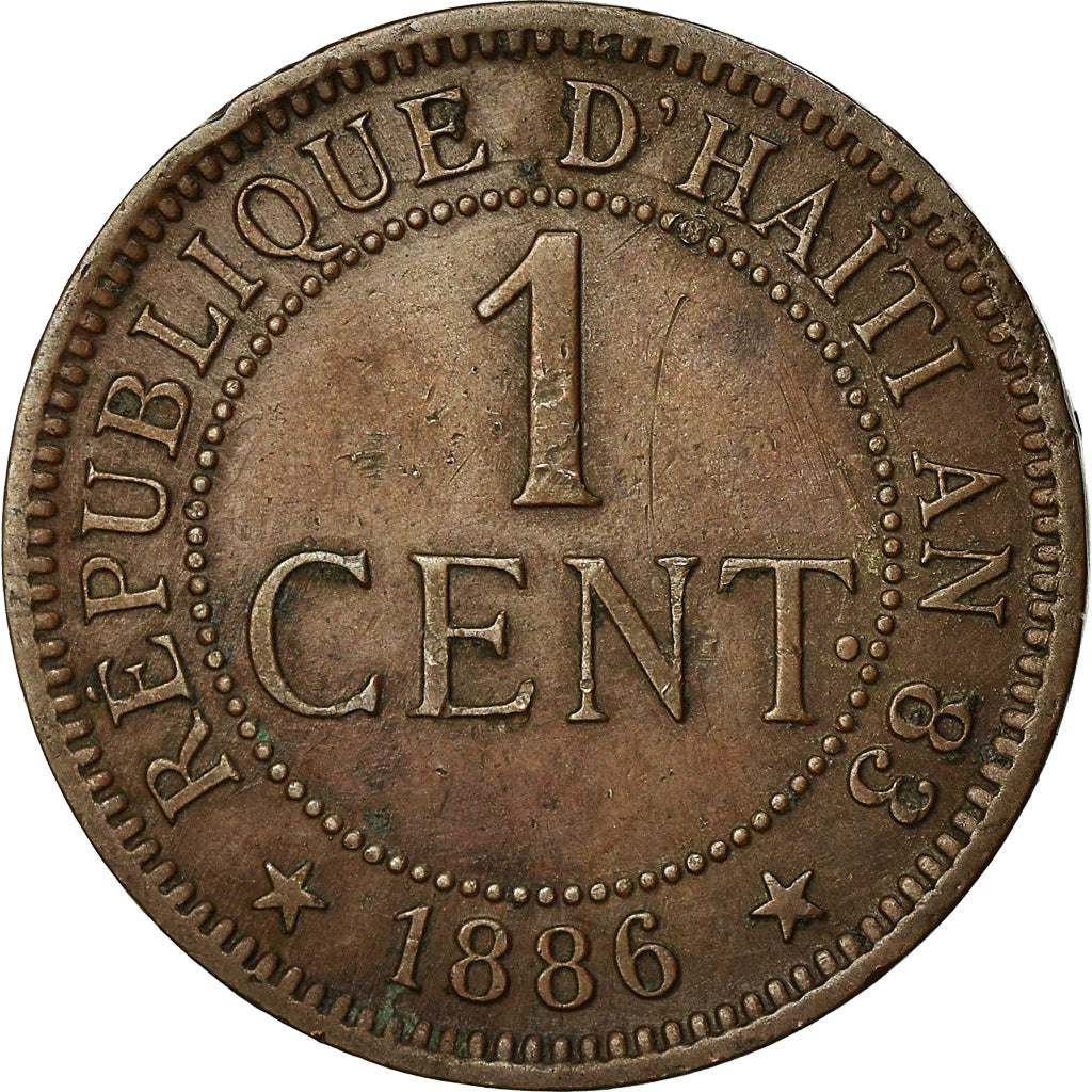 Coin, Haiti, Centime, 1886, EF(40-45), Bronze, KM:48