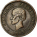 Coin, Haiti, 10 Centimes, 1863, AU(50-53), Bronze, KM:40