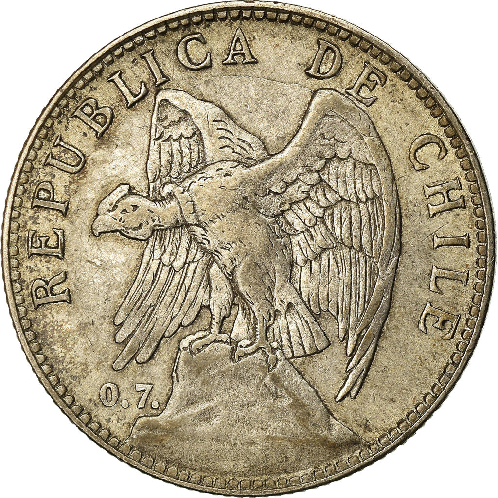 Münze, Chile, 50 Centavos, 1902, SS, Silber, KM:160