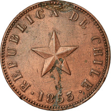 Coin, Chile, Centavo, 1853, VF(30-35), Copper, KM:127