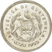 Coin, Guatemala, 25 Centavos, 1955, AU(55-58), Silver, KM:258