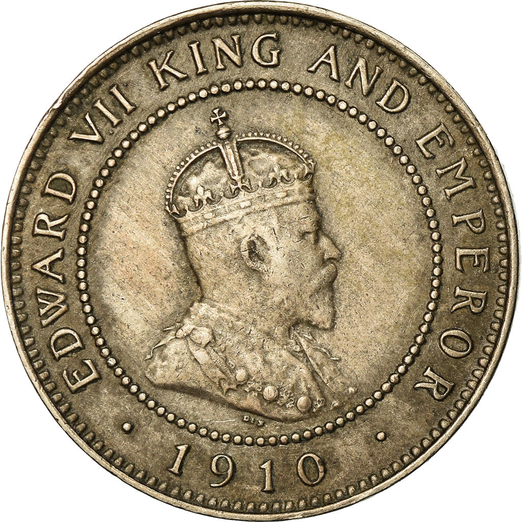 Coin, Jamaica, Edward VII, 1/2 Penny, 1910, EF(40-45), Copper-nickel, KM:22