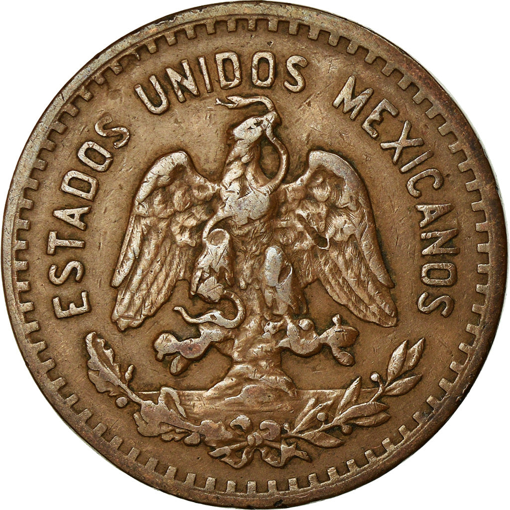 Coin, Mexico, 5 Centavos, 1924, Mexico City, EF(40-45), Bronze, KM:422