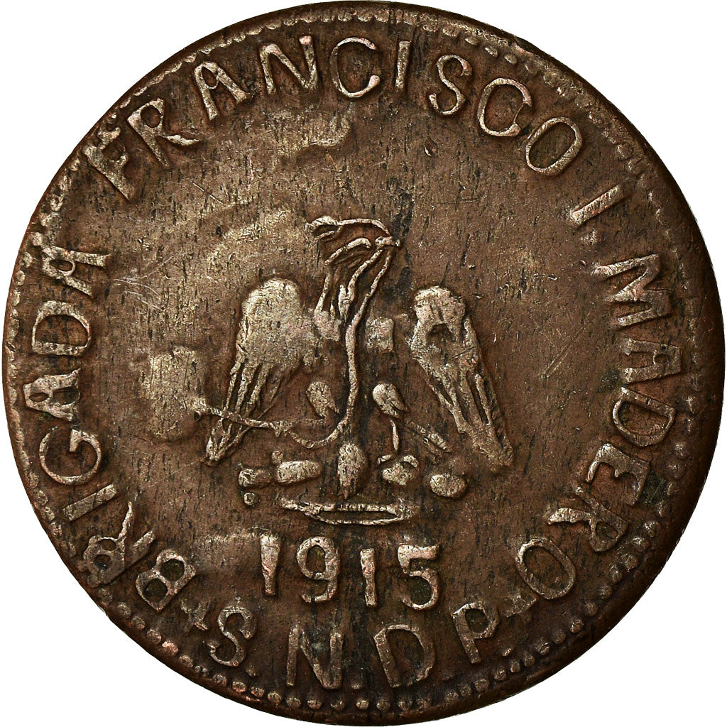 Monnaie, MEXICO-REVOLUTIONARY, PUEBLA, 20 Centavos, 1915, TTB+, Cuivre, KM:758