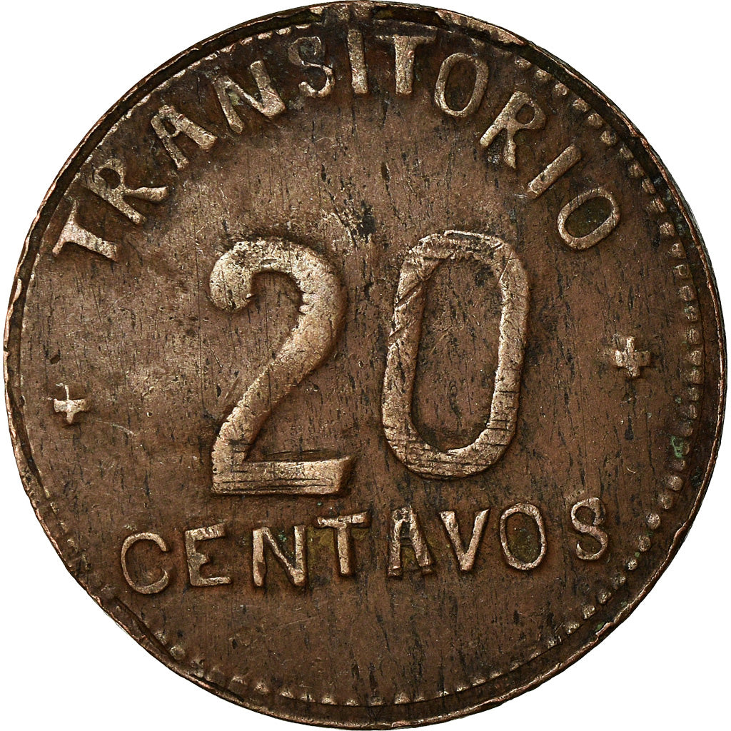 Monnaie, MEXICO-REVOLUTIONARY, PUEBLA, 20 Centavos, 1915, TTB+, Cuivre, KM:758