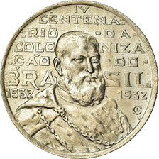 Coin, Brazil, 2000 Reis, 1932, AU(50-53), Silver, KM:532