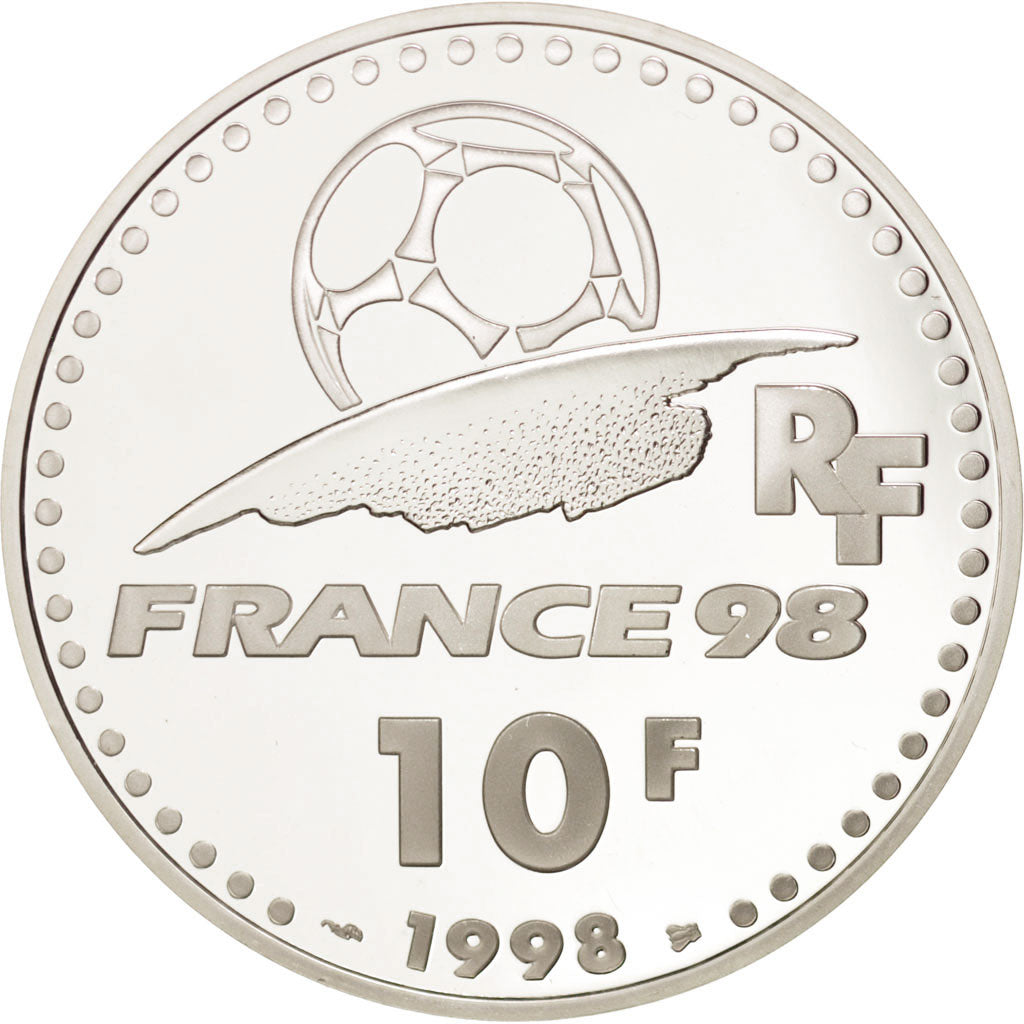FRANCE, 10 Francs, 1998, KM #1167, MS(65-70), Silver, 22.20