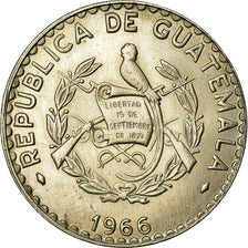 Moneda, Guatemala, 25 Centavos, 1966, MBC+, Cobre - níquel, KM:268