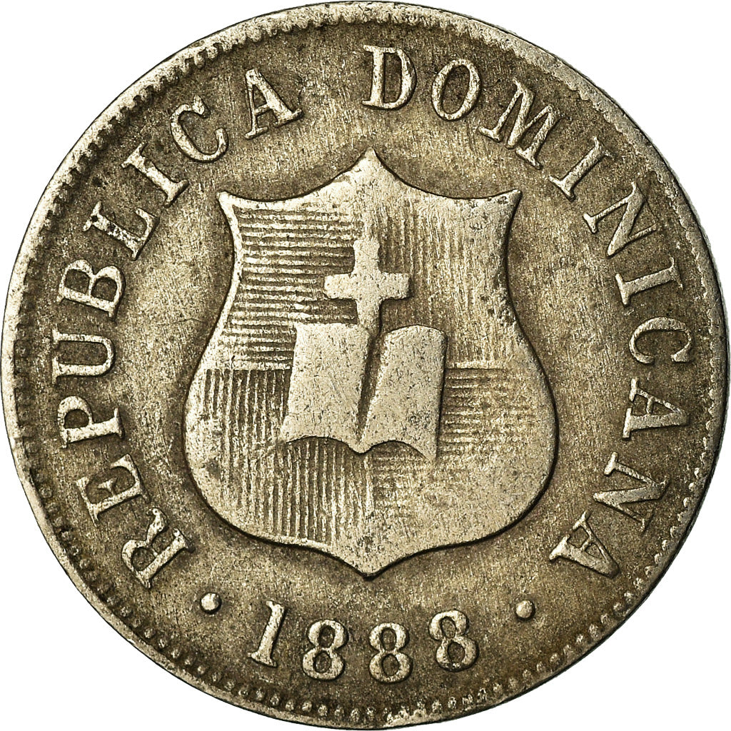 Coin, Dominican Republic, 2-1/2 Centavos, 1888, Dominican Republic Mint, Paris