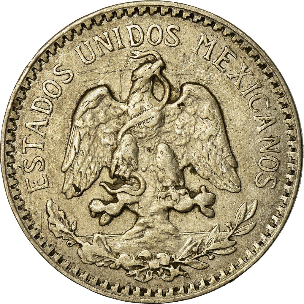Moneda, México, 50 Centavos, 1935, Mexico City, MBC, Plata, KM:448