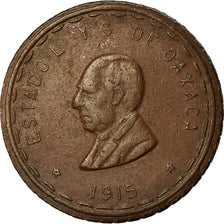 Coin, MEXICO-REVOLUTIONARY, OAXACA, 20 Centavos, 1915, EF(40-45), Copper, KM:732