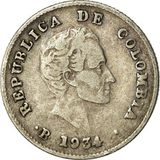 Coin, Colombia, 10 Centavos, 1934, EF(40-45), Silver, KM:196.1