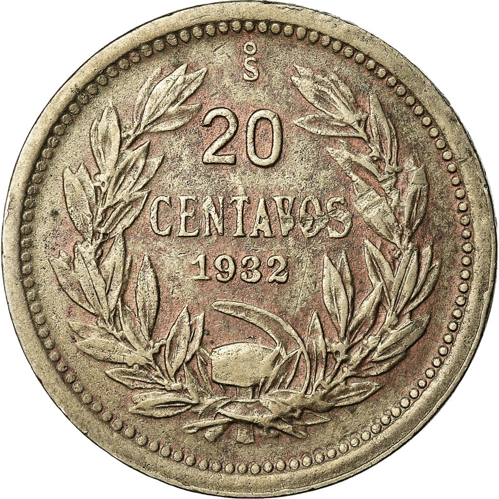 Münze, Chile, 20 Centavos, 1922, SS, Copper-nickel, KM:167.1