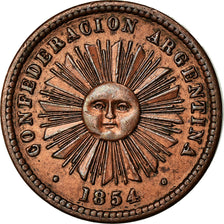 Coin, Argentina, Centavo, 1854, AU(55-58), Copper, KM:23