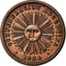 Coin, Argentina, Centavo, 1854, AU(55-58), Copper, KM:23