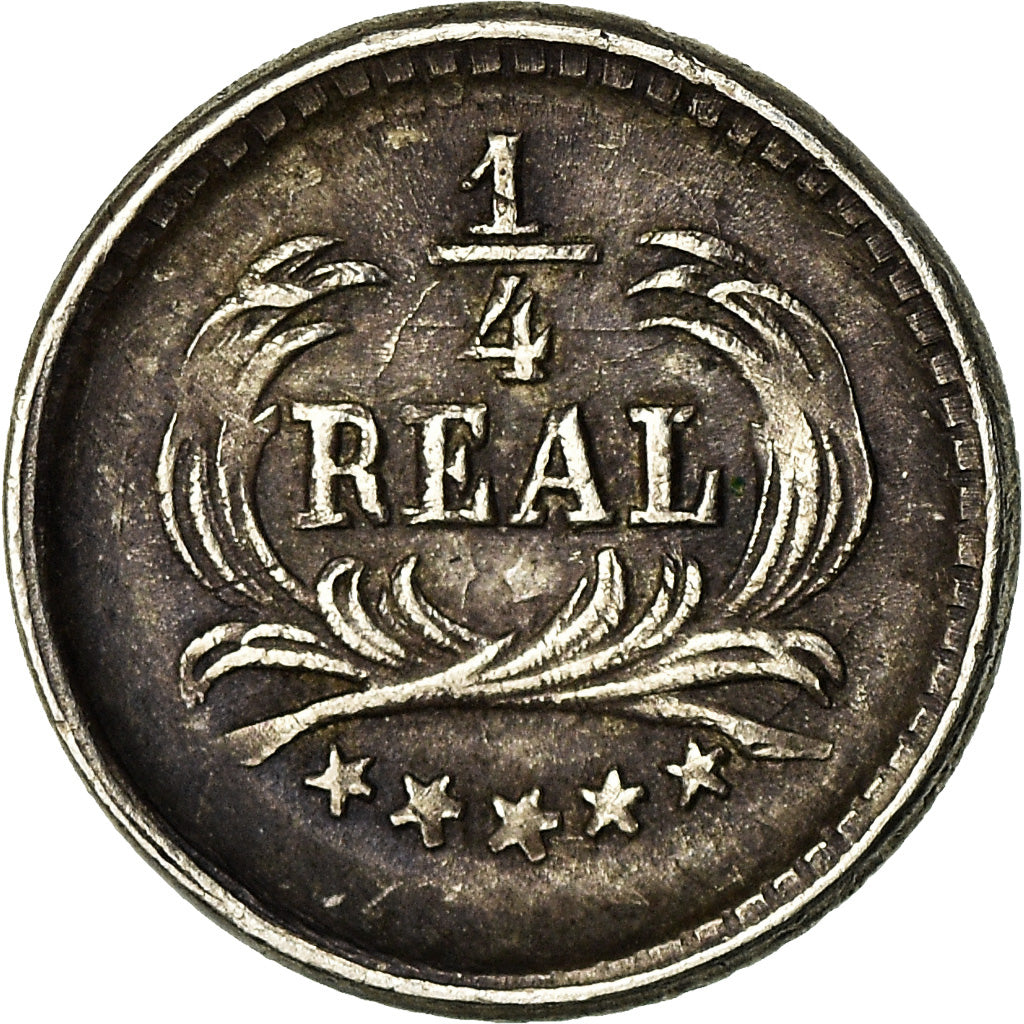 Coin, Guatemala, 1/4 Réal, 1889, EF(40-45), Silver, KM:157