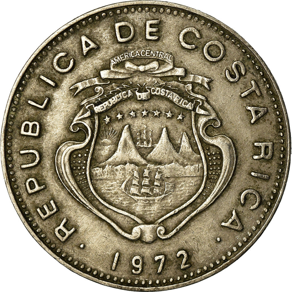 Münze, Costa Rica, 25 Centimos, 1972, SS, Copper-nickel, KM:188.2