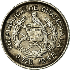 Monnaie, Guatemala, 5 Centavos, 1948, TTB, Argent, KM:238.1