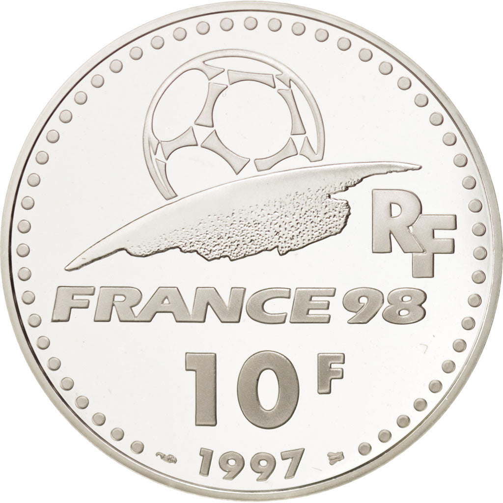 Francia, 10 Francs, 1997, FDC, Argento, KM:1165