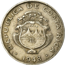 Coin, Costa Rica, 25 Centimos, 1948, EF(40-45), Copper-nickel, KM:175