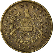 Coin, Guatemala, 2 Centavos, Dos, 1932, London, EF(40-45), Brass, KM:250