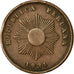 Coin, Peru, 2 Centavos, 1934, EF(40-45), Copper Or Bronze, KM:212.1