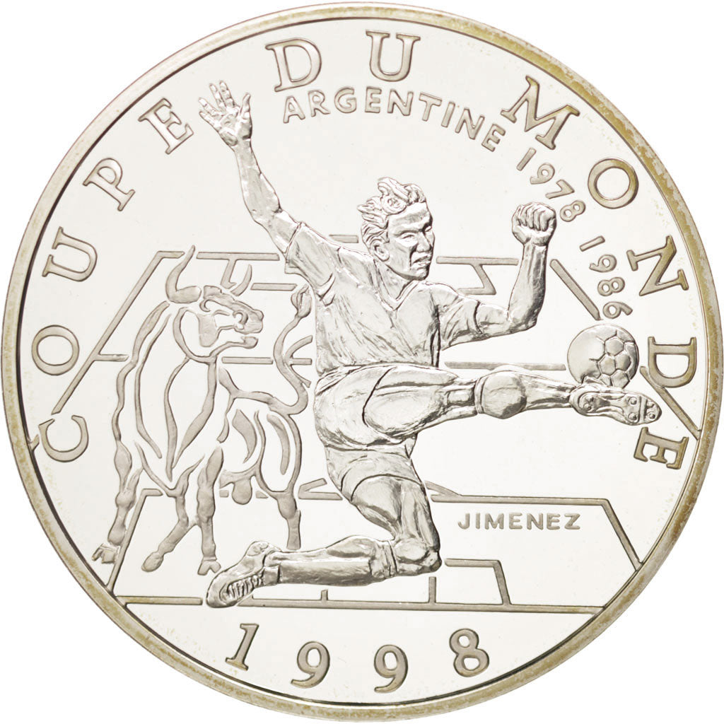 Francia, 10 Francs, 1997, FDC, Argento, KM:1161