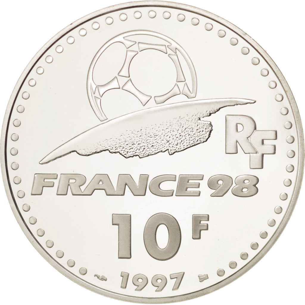 Francia, 10 Francs, 1997, FDC, Argento, KM:1161