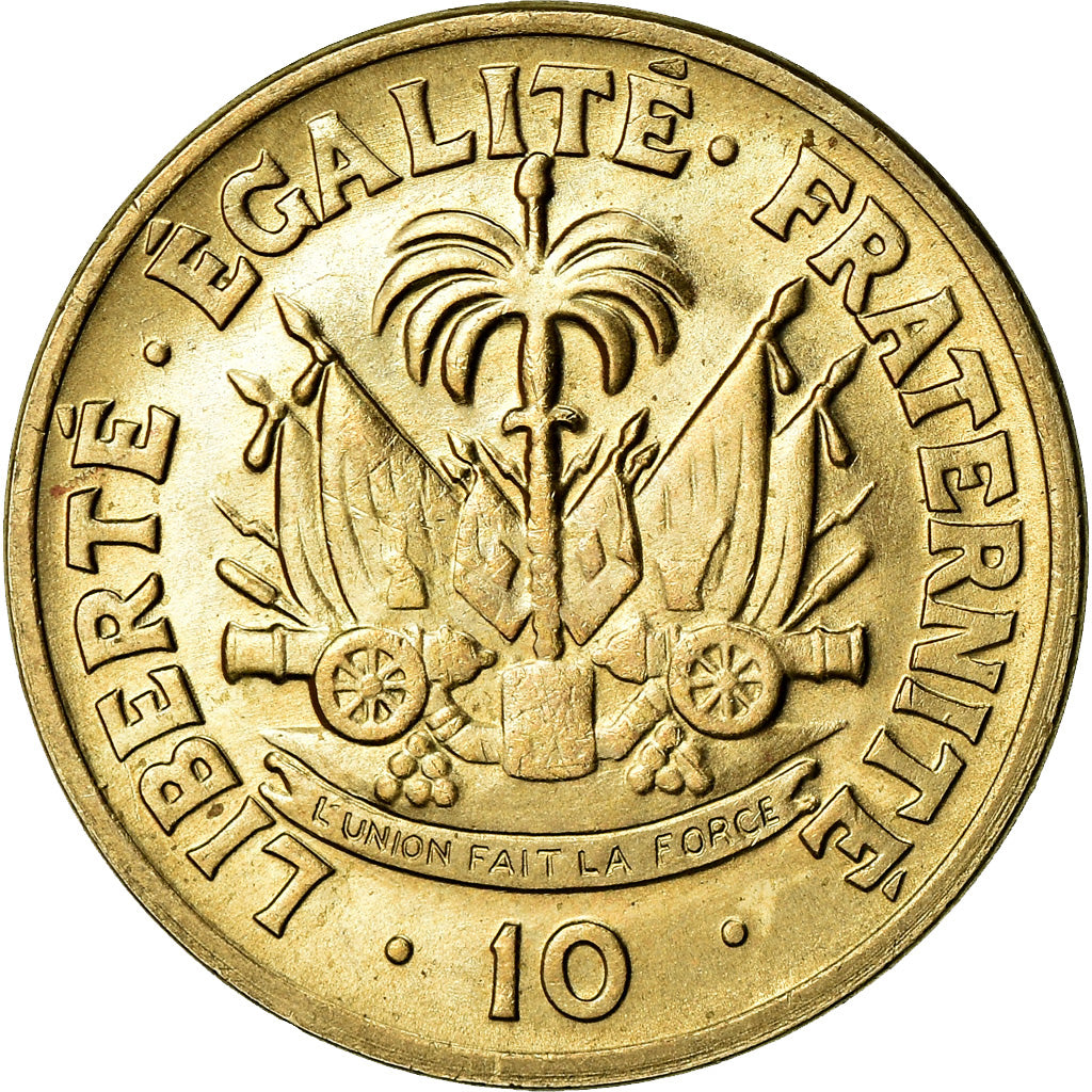 Monnaie, Haïti, 10 Centimes, 1953, SUP, Copper-Nickel-Zinc, KM:60