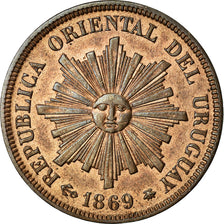 Coin, Uruguay, Centesimo, 1869, Uruguay Mint, Paris, Berlin, Vienna, AU(55-58)